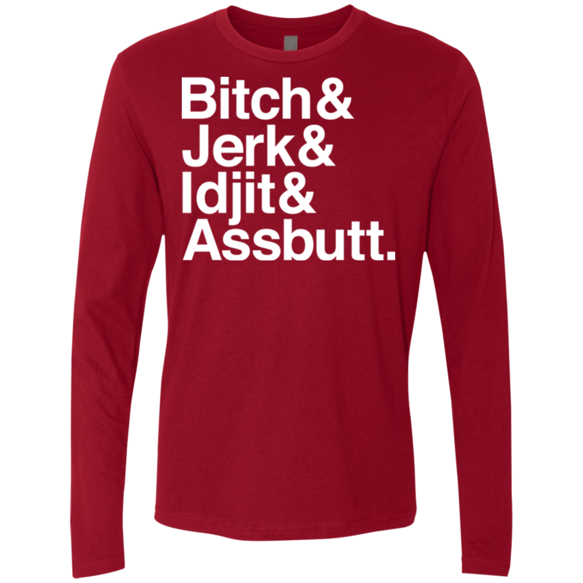 Team Free Will Helvetica Men's Premium Long Sleeve
