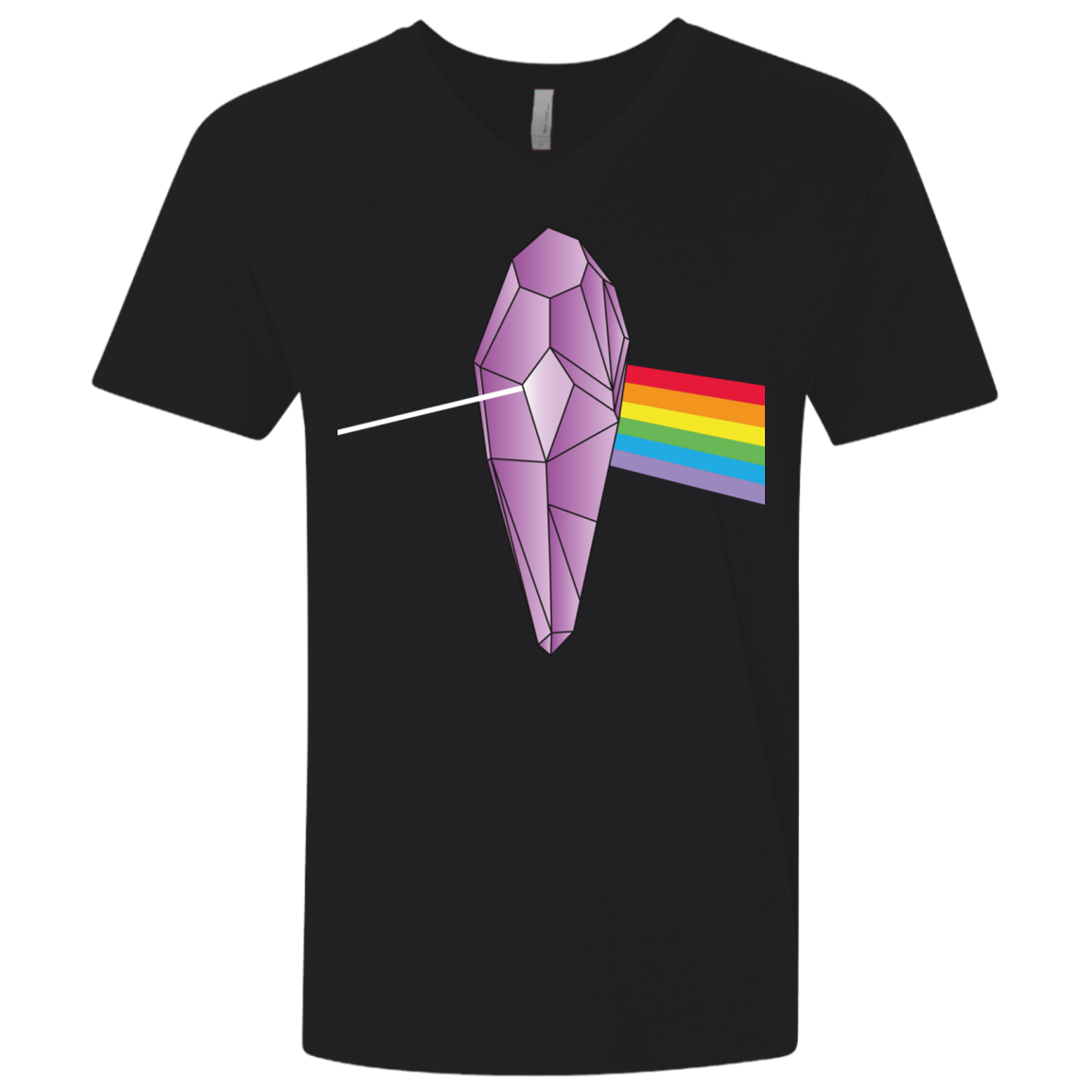 Darkside Of The Crystal Men's Premium V-Neck