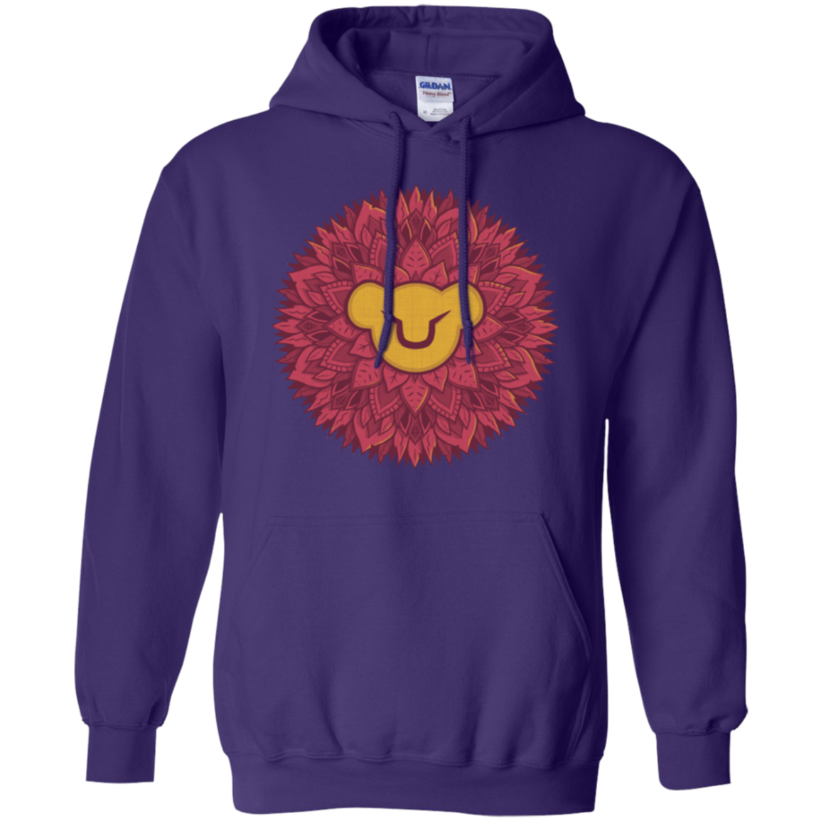 Leaf Mane Mandala Pullover Hoodie