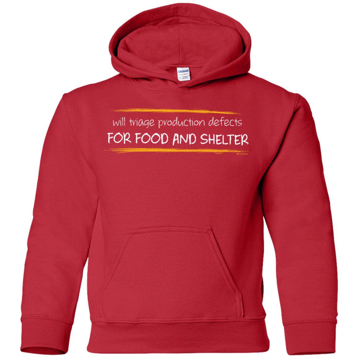 Triaging Defects For Food And Shelter Youth Hoodie