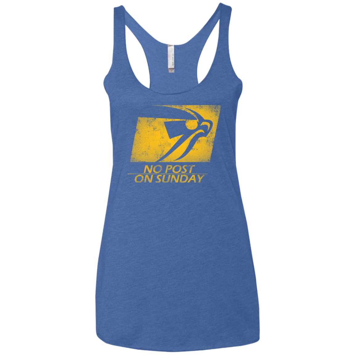 No Post On Sunday Women's Triblend Racerback Tank