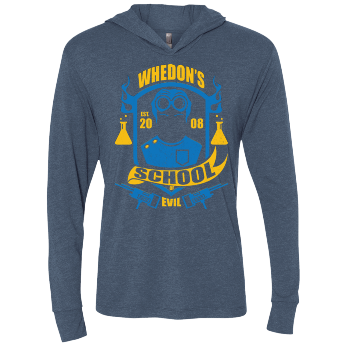 School of Evil Triblend Long Sleeve Hoodie Tee