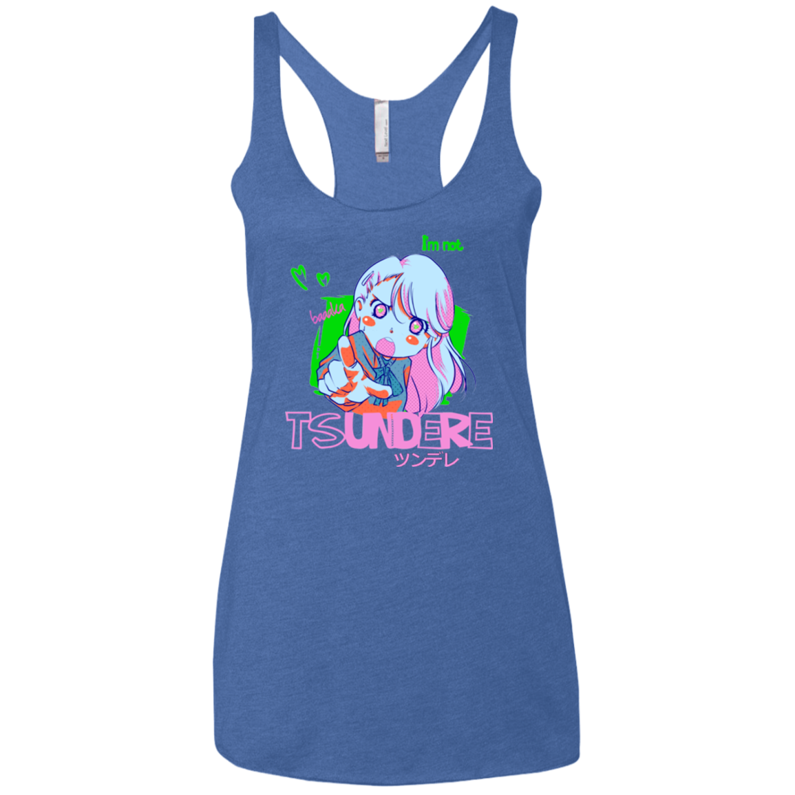 Tsundere Women's Triblend Racerback Tank