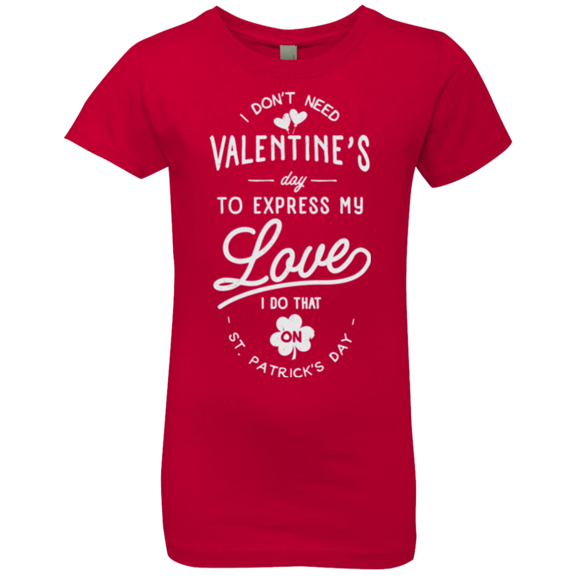 Valentine's Day Girls Premium T-Shirt
