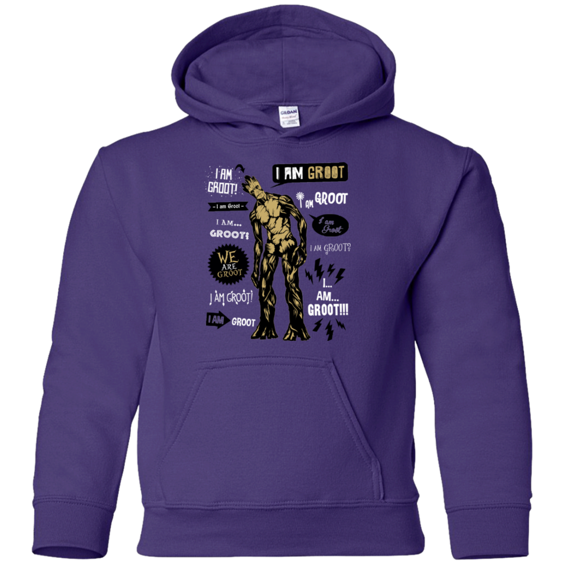 Groot Famous Quotes Youth Hoodie