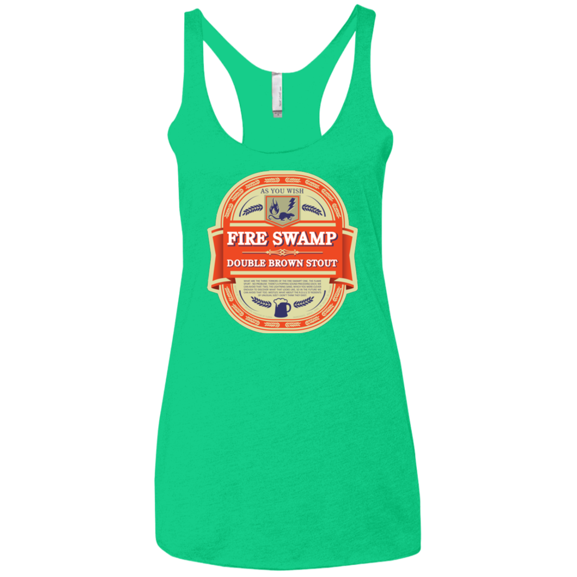 Fire Swamp Ale Women's Triblend Racerback Tank