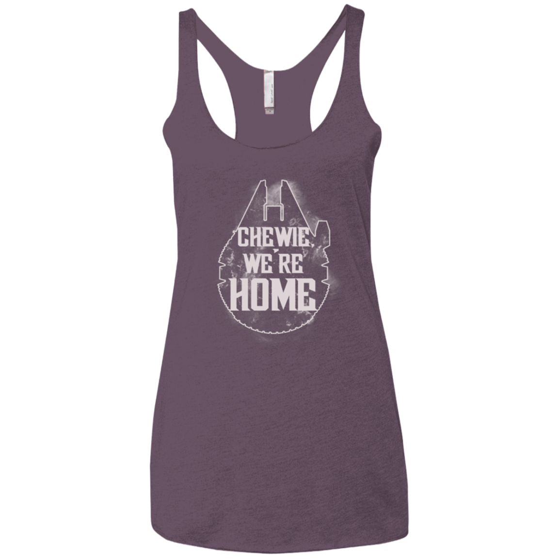 We're Home Women's Triblend Racerback Tank
