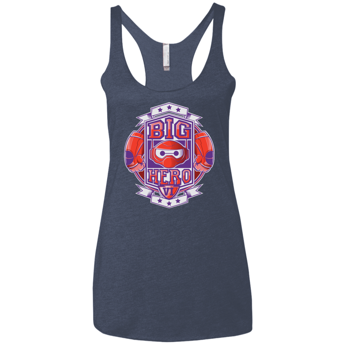 BIG HERO VI BOXING Women's Triblend Racerback Tank