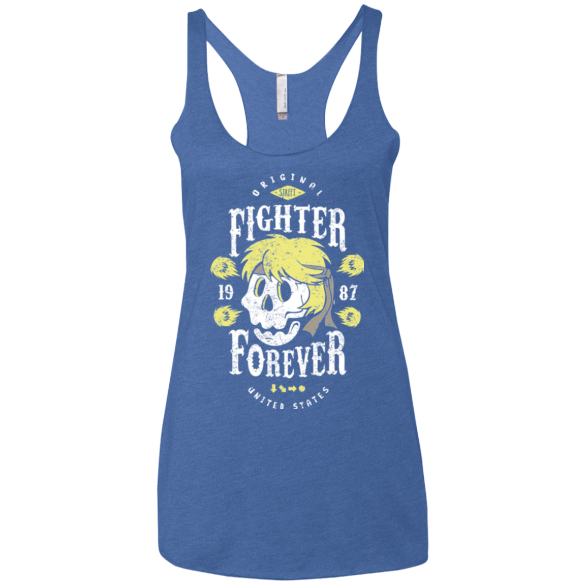 Fighter Forever Ken Women's Triblend Racerback Tank