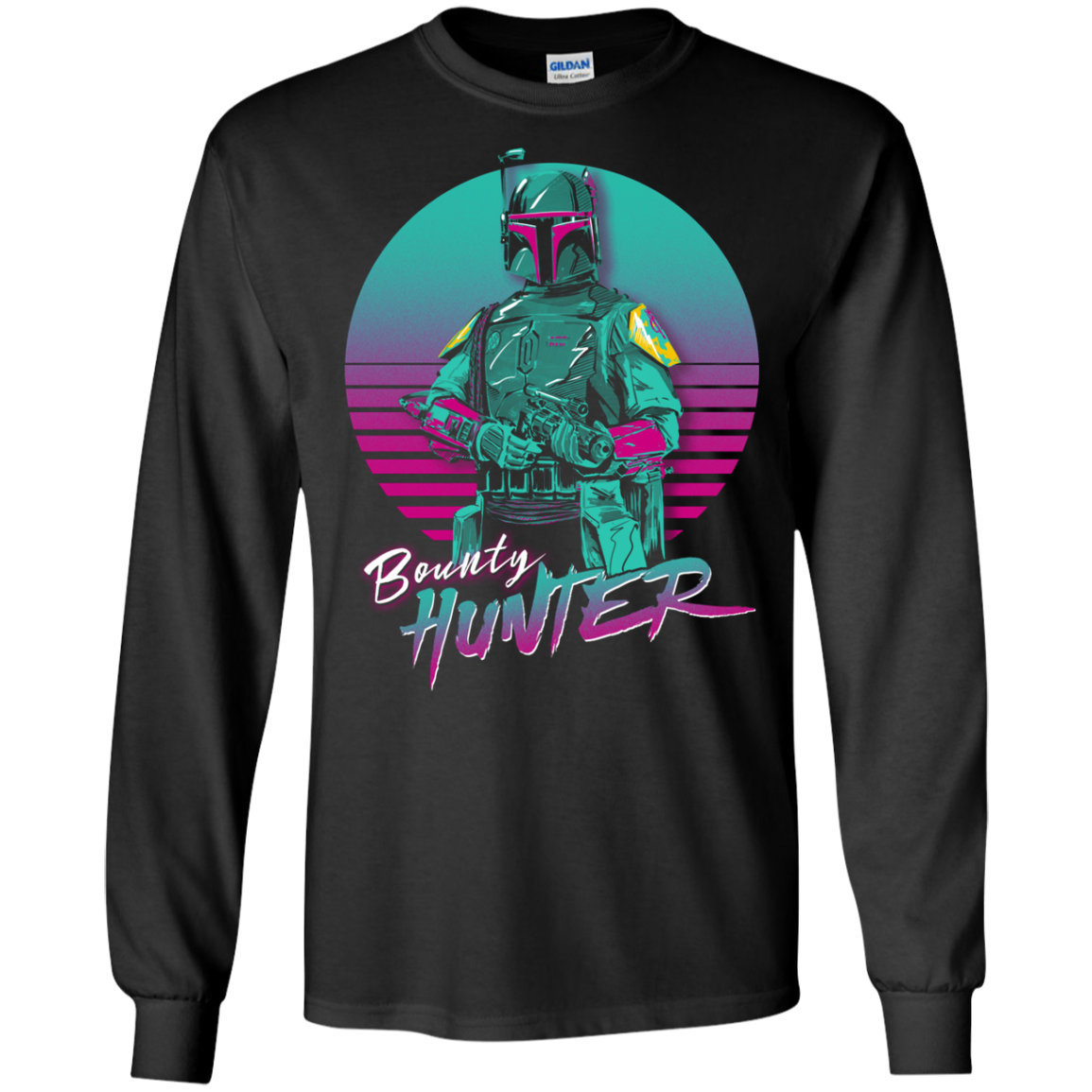 Retro Bounty Hunter Men's Long Sleeve T-Shirt
