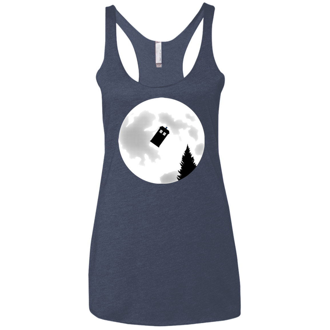 Dr Phone Home Women's Triblend Racerback Tank