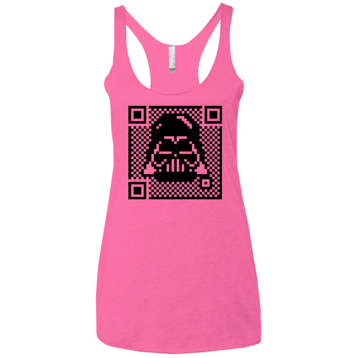 QR vader Women's Triblend Racerback Tank