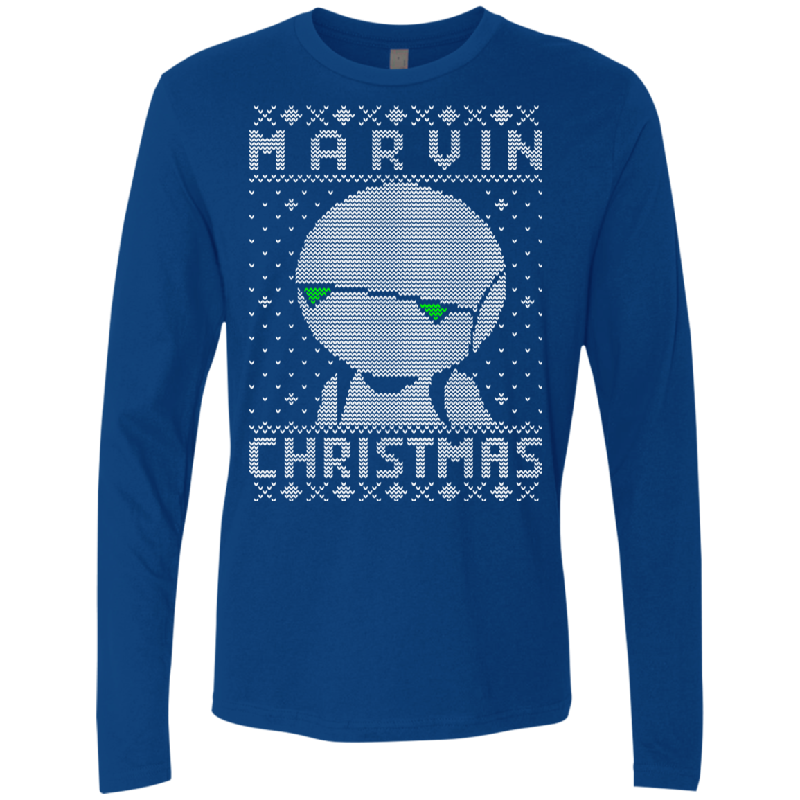 Marvin Christmas Men's Premium Long Sleeve