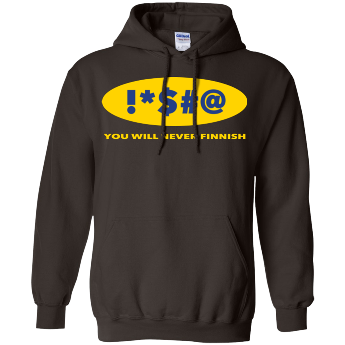 Swearing Never Finnish Pullover Hoodie