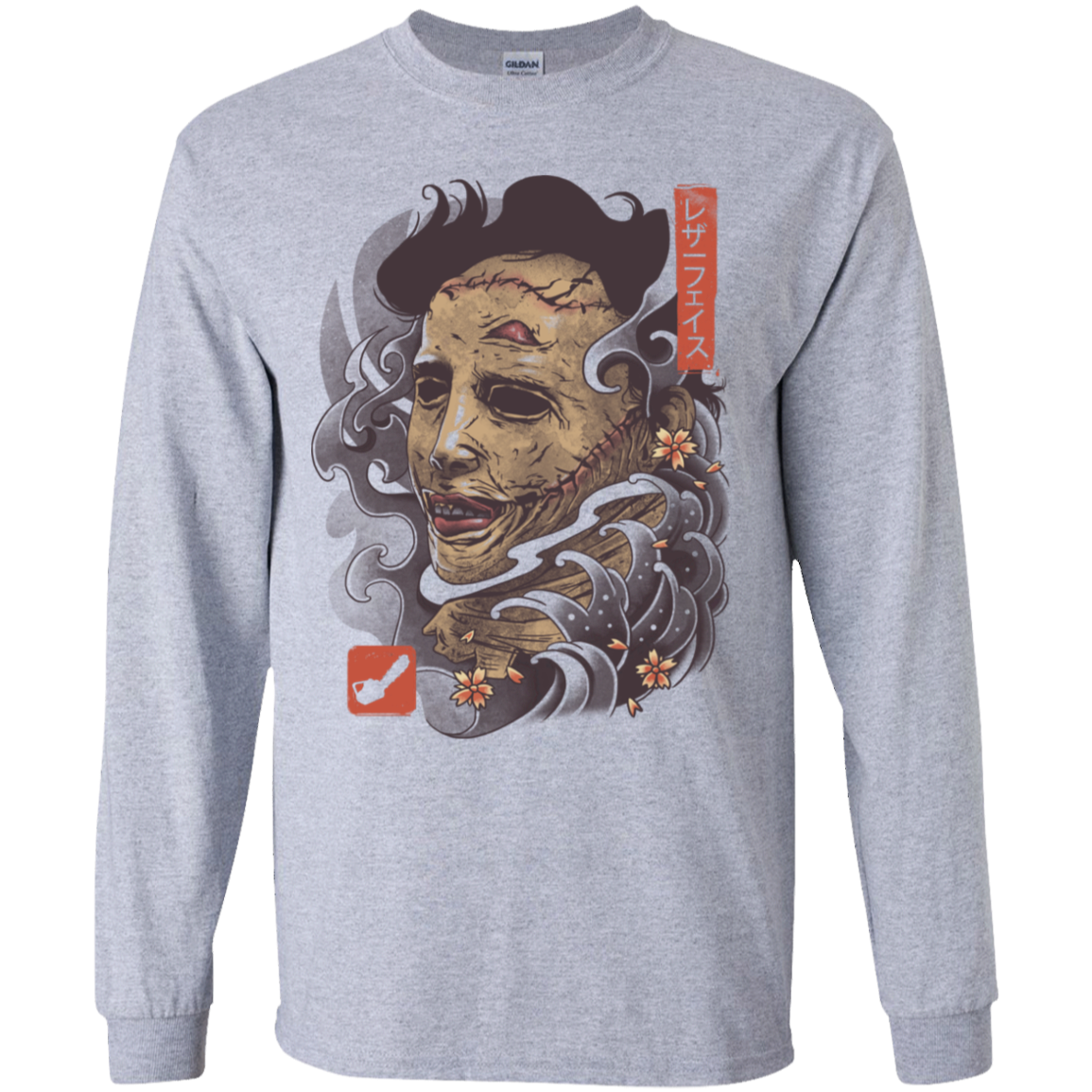 Oni Leather Mask Youth Long Sleeve T-Shirt