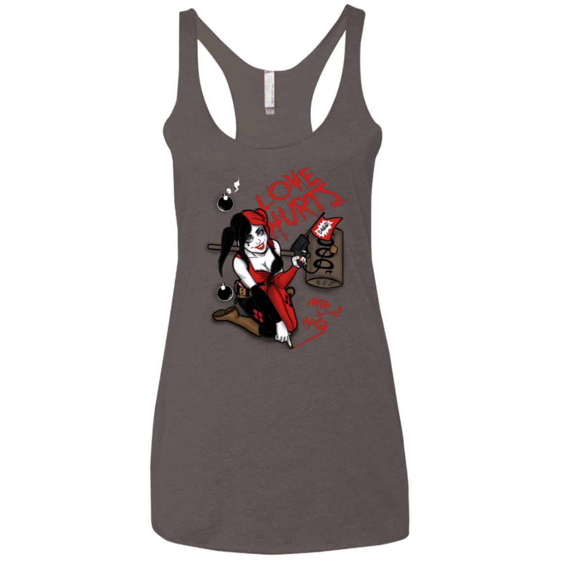 Love Hurts Women's Triblend Racerback Tank