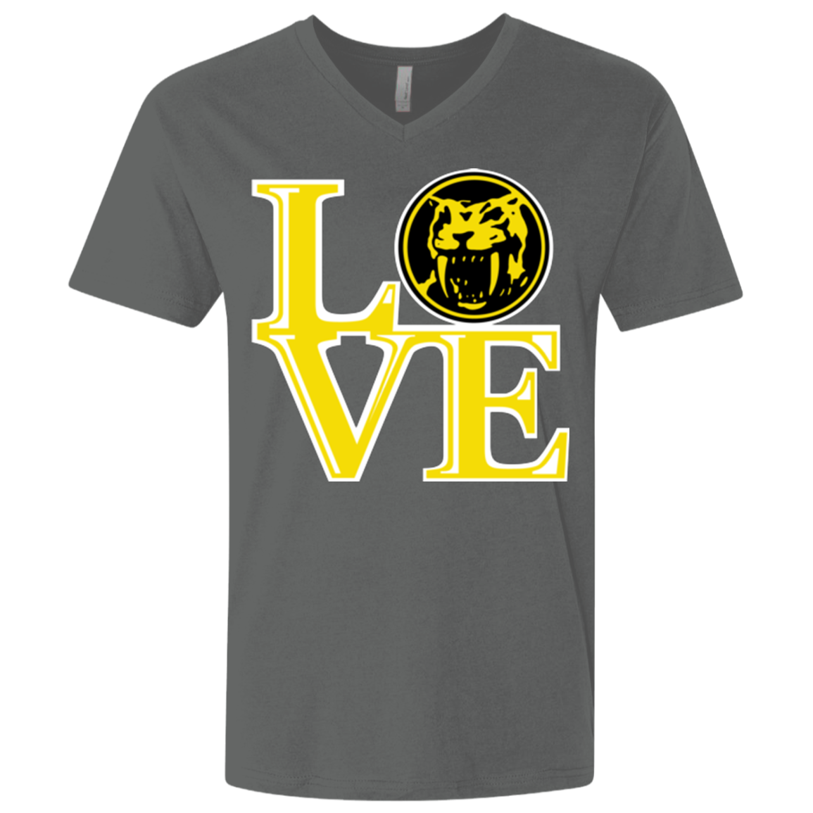 Yellow Ranger LOVE Men's Premium V-Neck