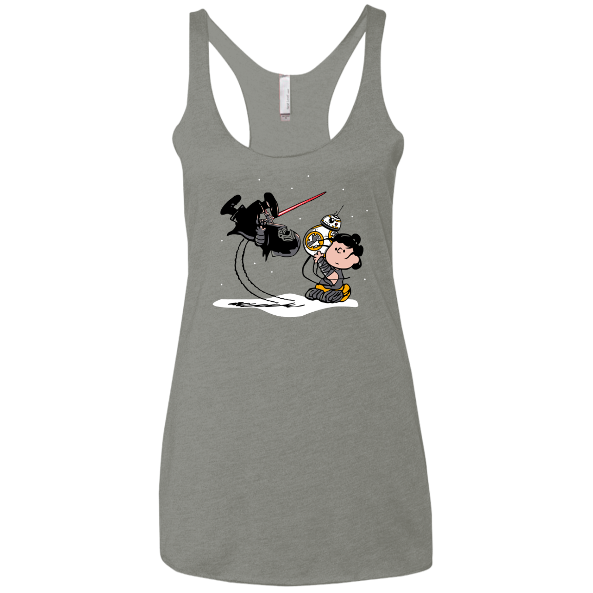 Darkness Falls Women's Triblend Racerback Tank