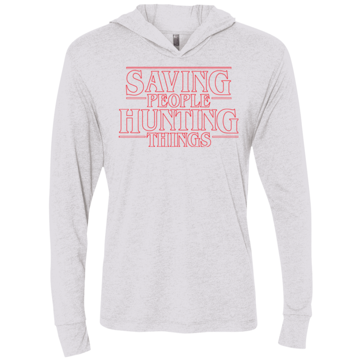 Supernatural Things Triblend Long Sleeve Hoodie Tee