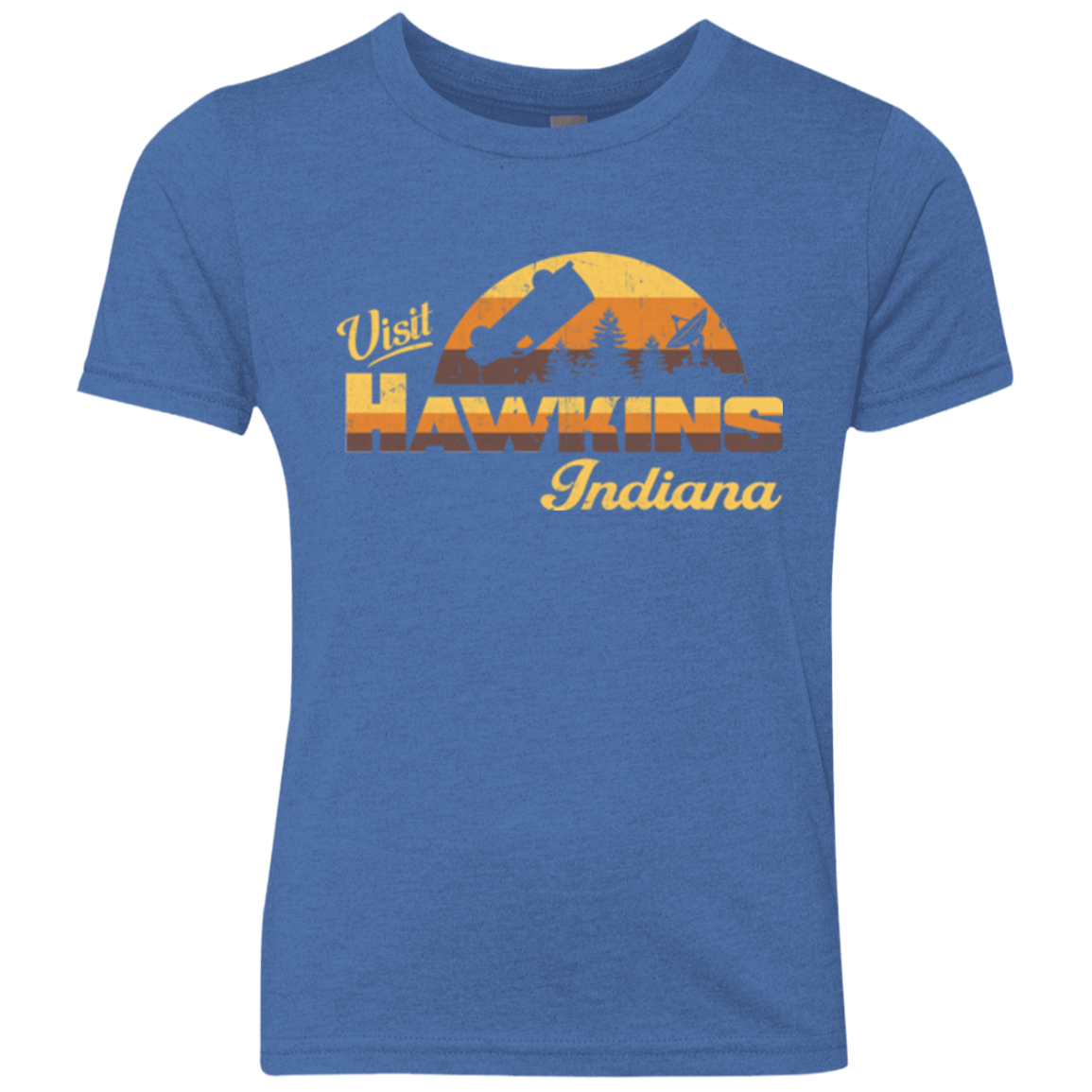 Visit Hawkins Youth Triblend T-Shirt