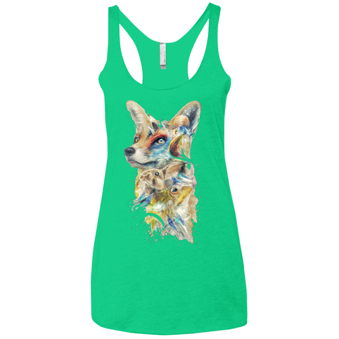 Heroes of Lylat Star Fox Women's Triblend Racerback Tank