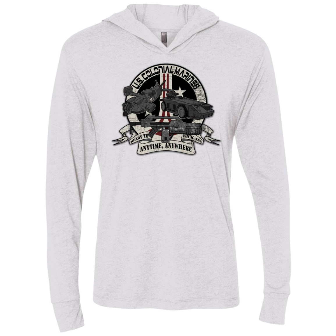 Anytime Anywhere Triblend Long Sleeve Hoodie Tee