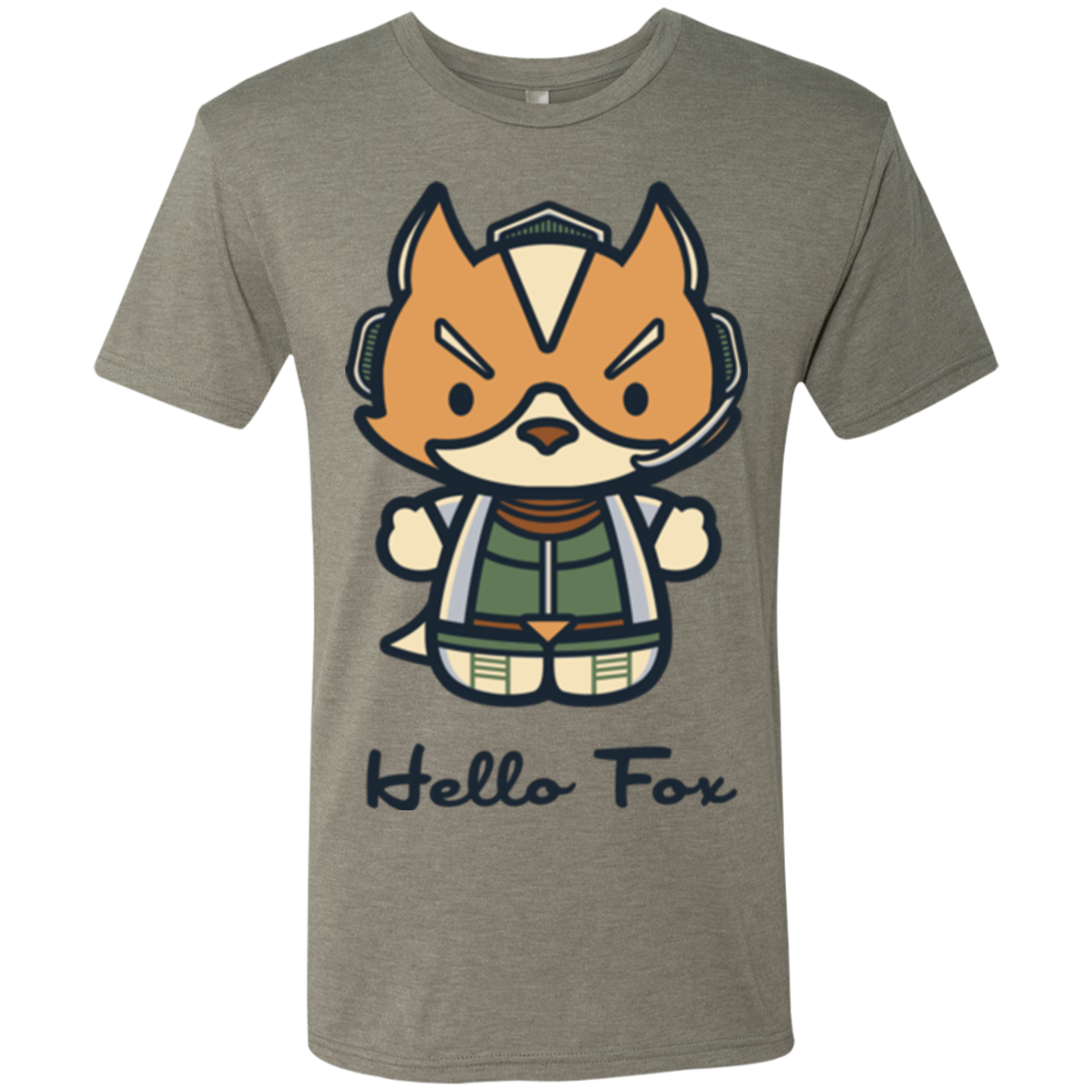Hello Fox Men's Triblend T-Shirt