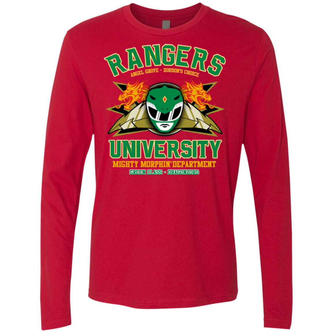 Rangers U Green Ranger Men's Premium Long Sleeve