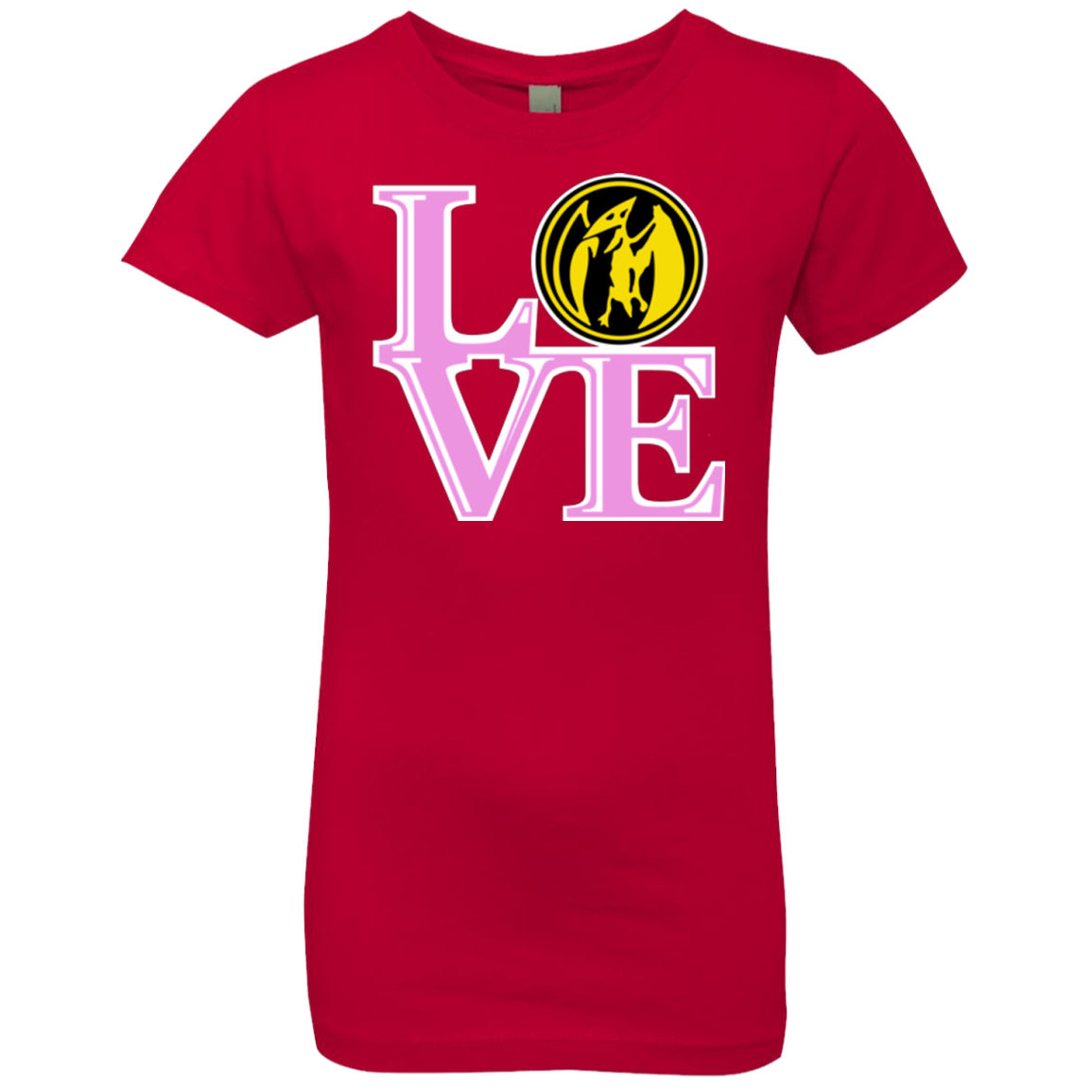 Pink Ranger LOVE Girls Premium T-Shirt