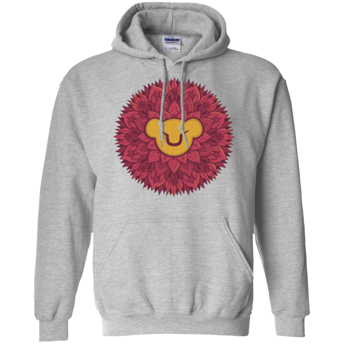 Leaf Mane Mandala Pullover Hoodie