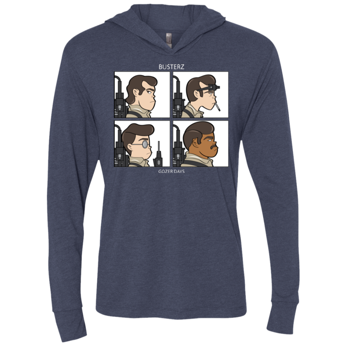 Busterz Triblend Long Sleeve Hoodie Tee