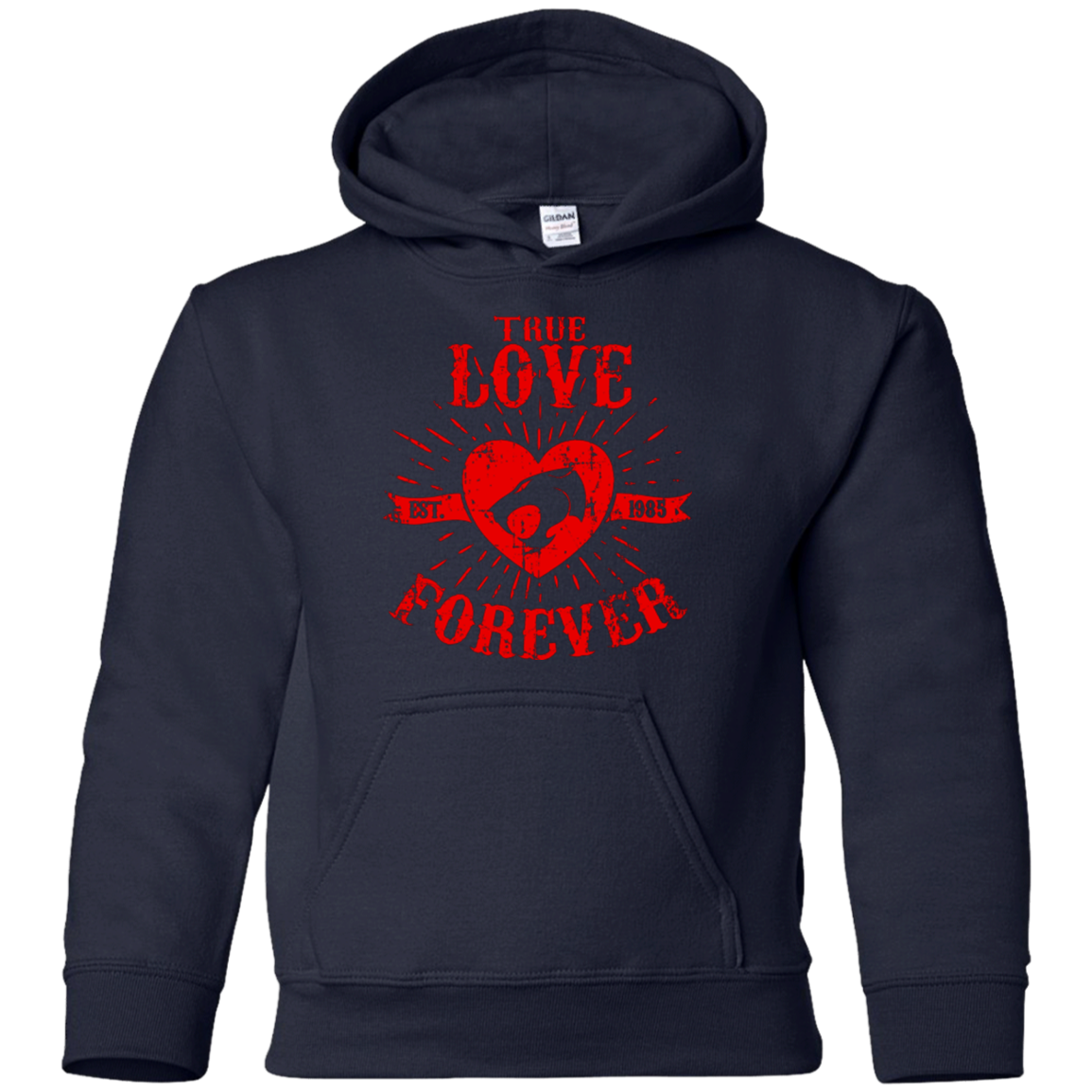True Love Forever Thunder Youth Hoodie