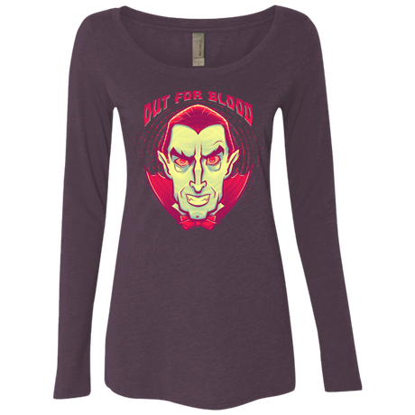 OUT FOR BLOOD Women's Triblend Long Sleeve Shirt