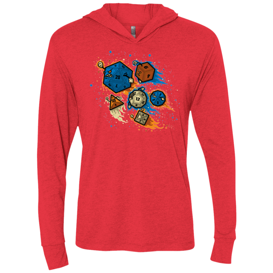 RPG UNITED REMIX Triblend Long Sleeve Hoodie Tee