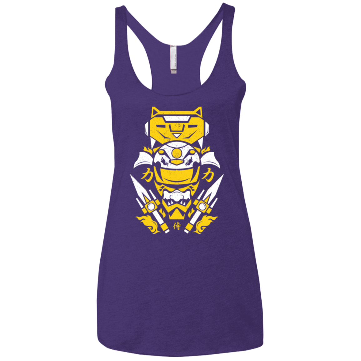 Yellow Ranger Women's Triblend Racerback Tank