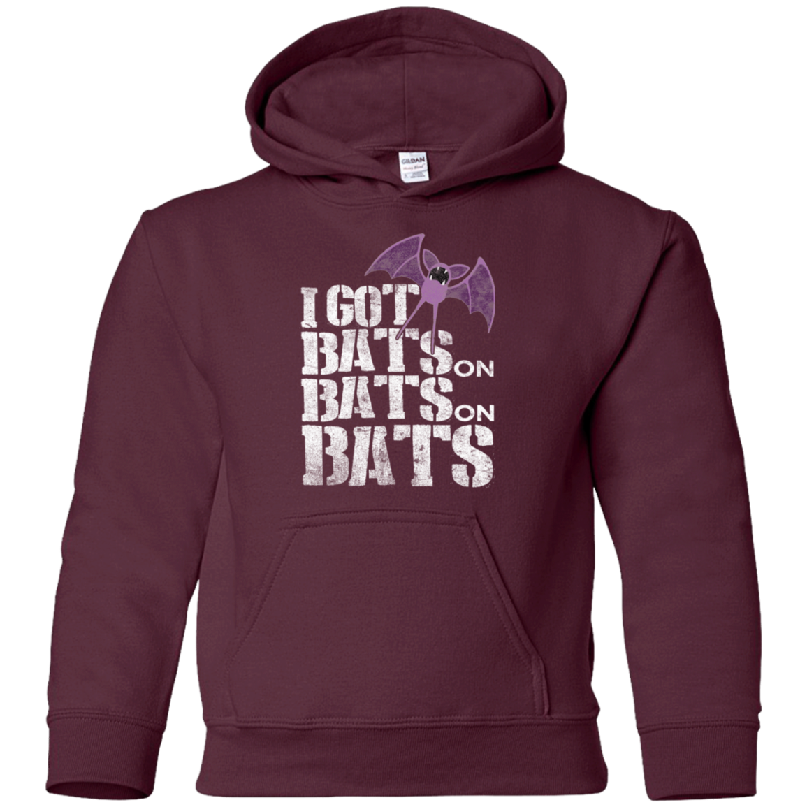 Bats on Bats on Bats Youth Hoodie