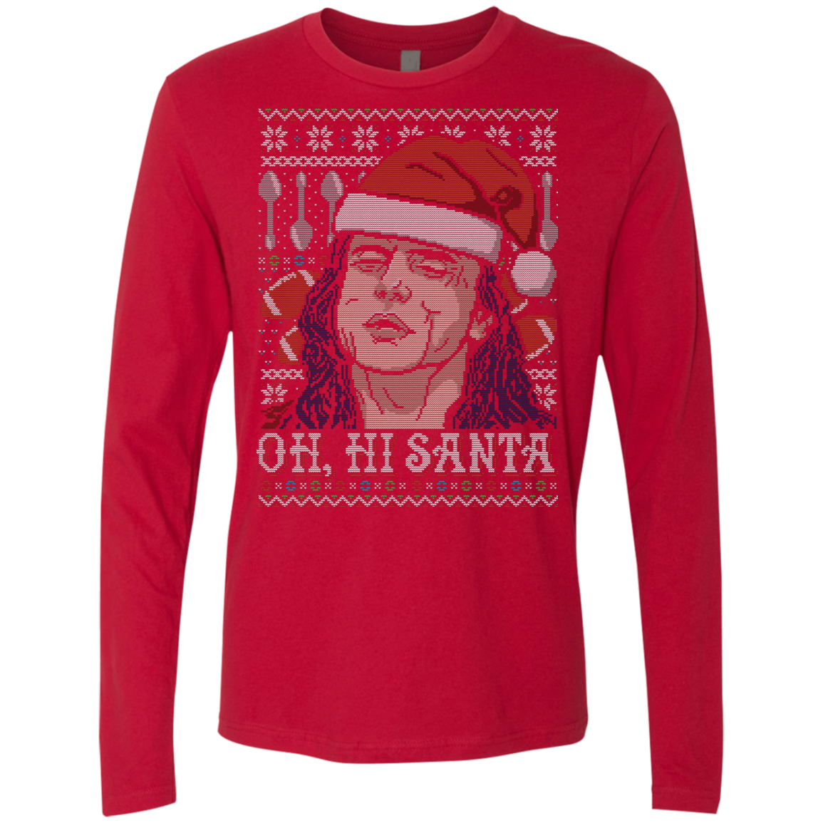 OH HI SANTA Men's Premium Long Sleeve