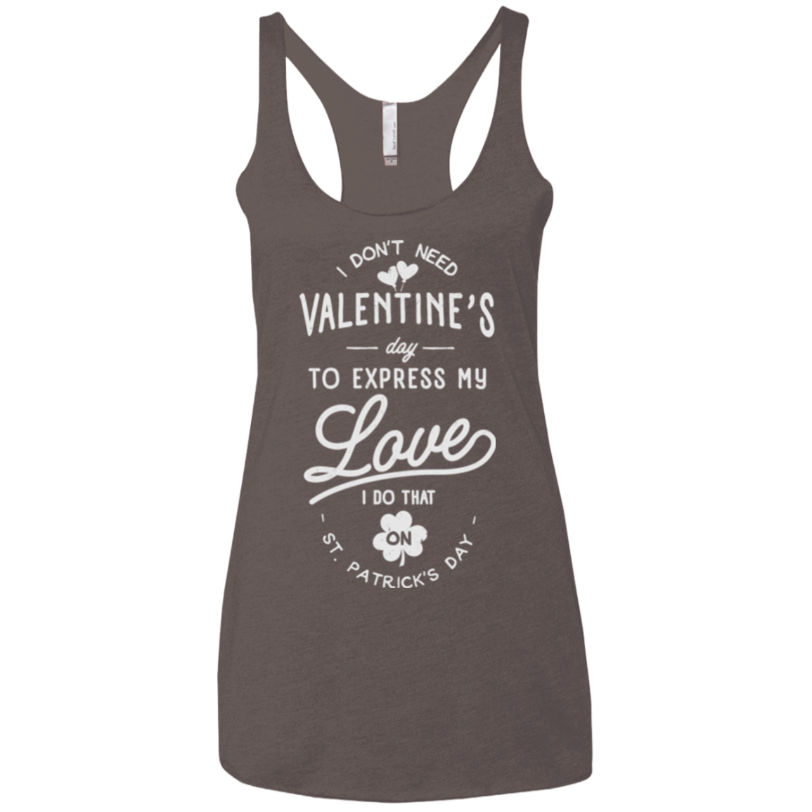 Valentine's Day Women's Triblend Racerback Tank