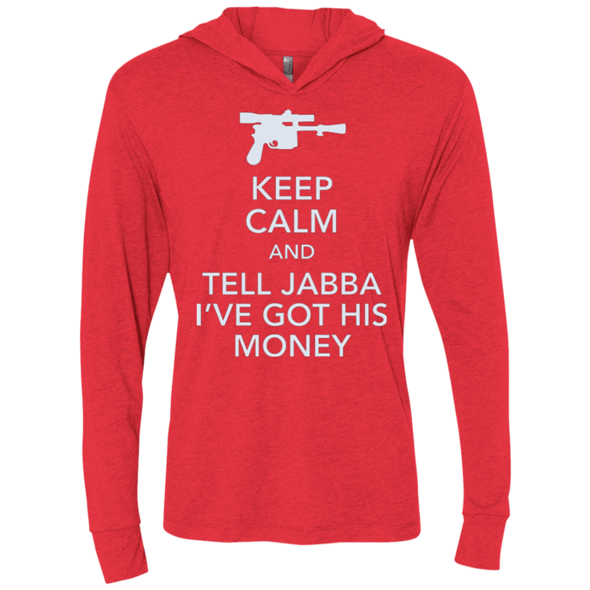 Tell Jabba (2) Triblend Long Sleeve Hoodie Tee
