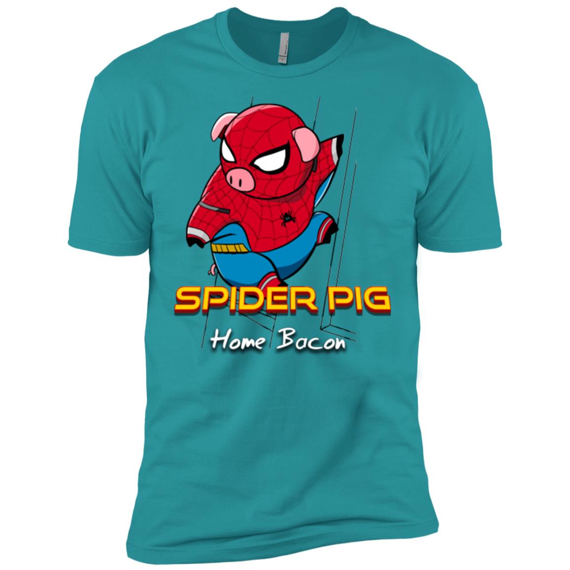 Spider Pig Build Line Men's Premium T-Shirt