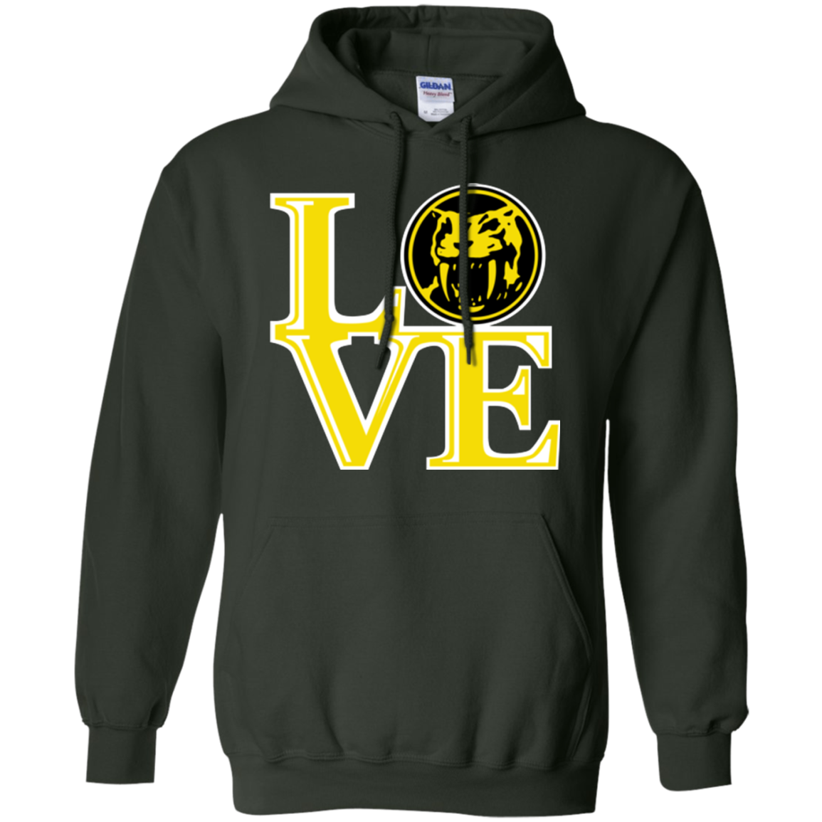 Yellow Ranger LOVE Pullover Hoodie