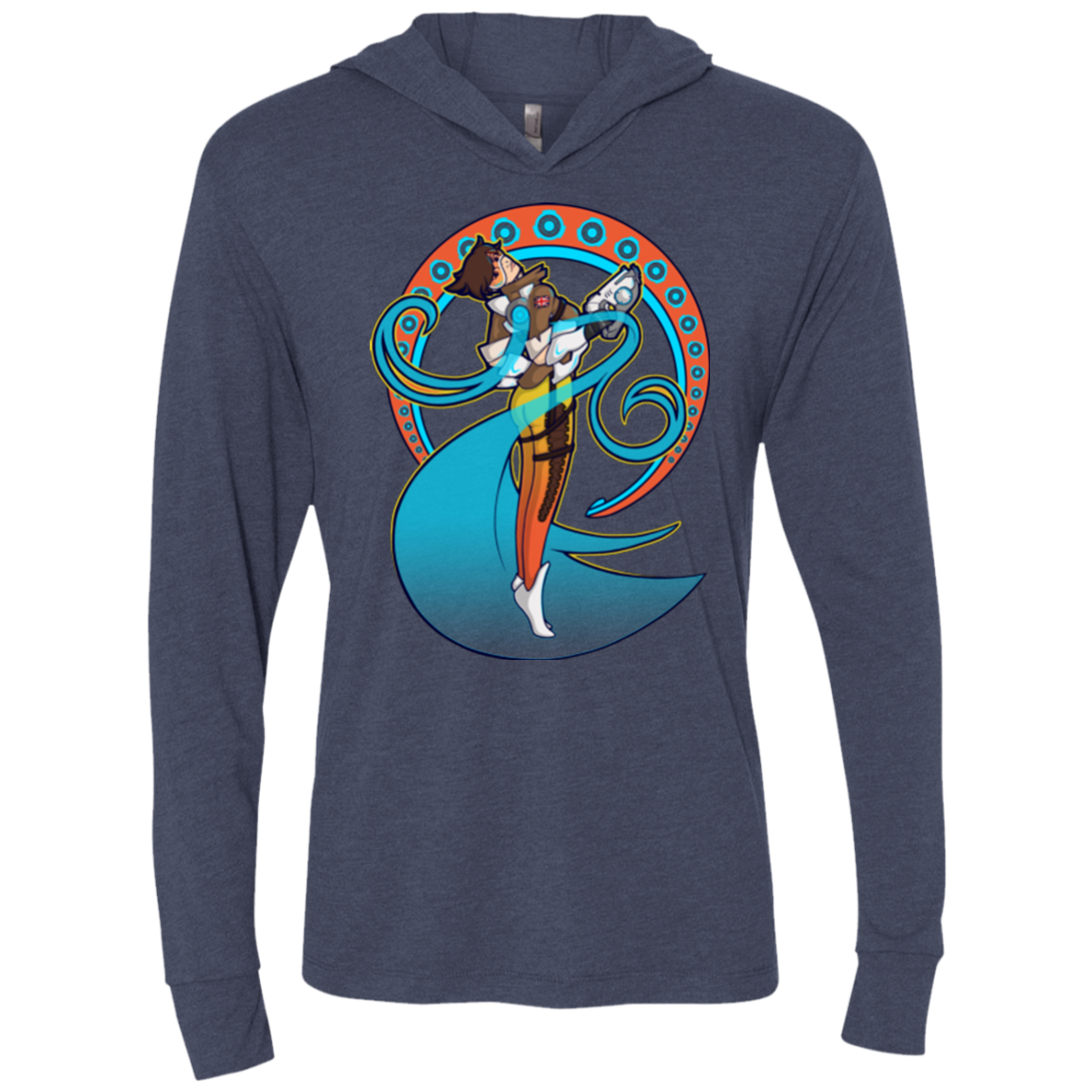 Tracer Nouveau Triblend Long Sleeve Hoodie Tee
