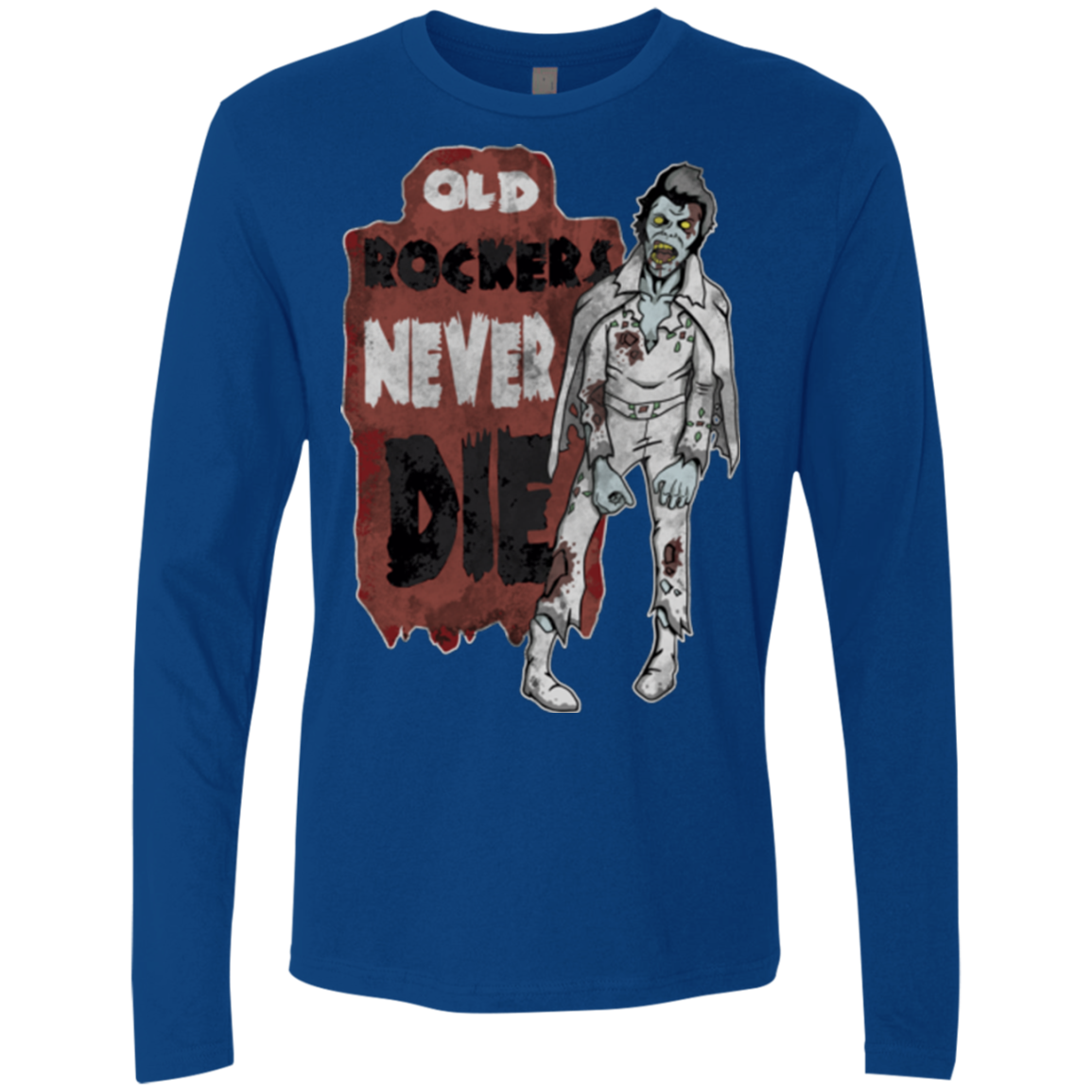 Old Rockers Never Die Men's Premium Long Sleeve