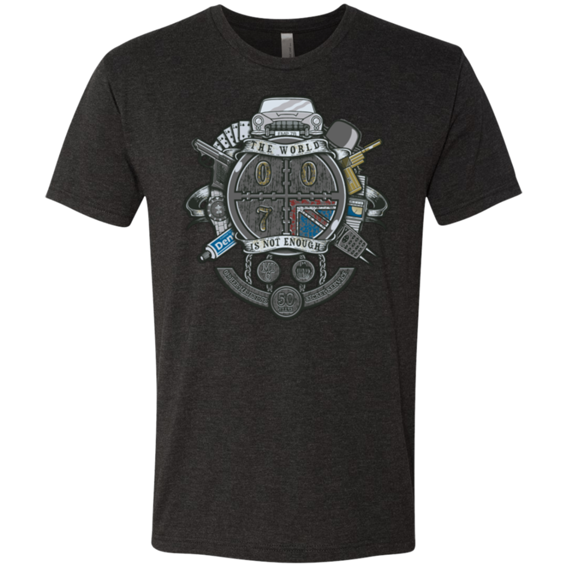 British Spy Crest Men's Triblend T-Shirt