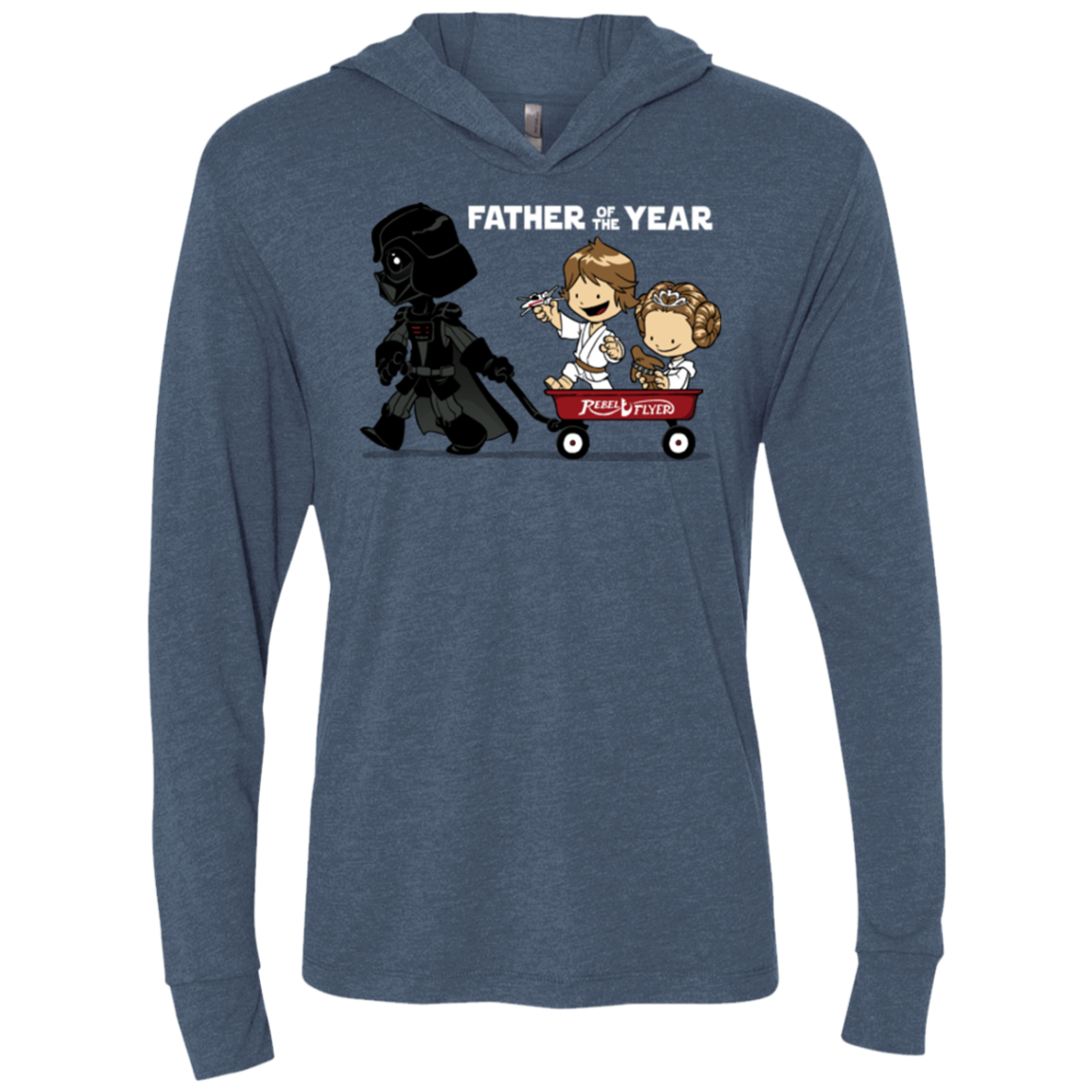 WagonRide Triblend Long Sleeve Hoodie Tee