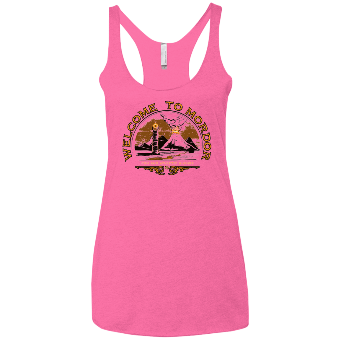 Welcome to Mordor Women's Triblend Racerback Tank