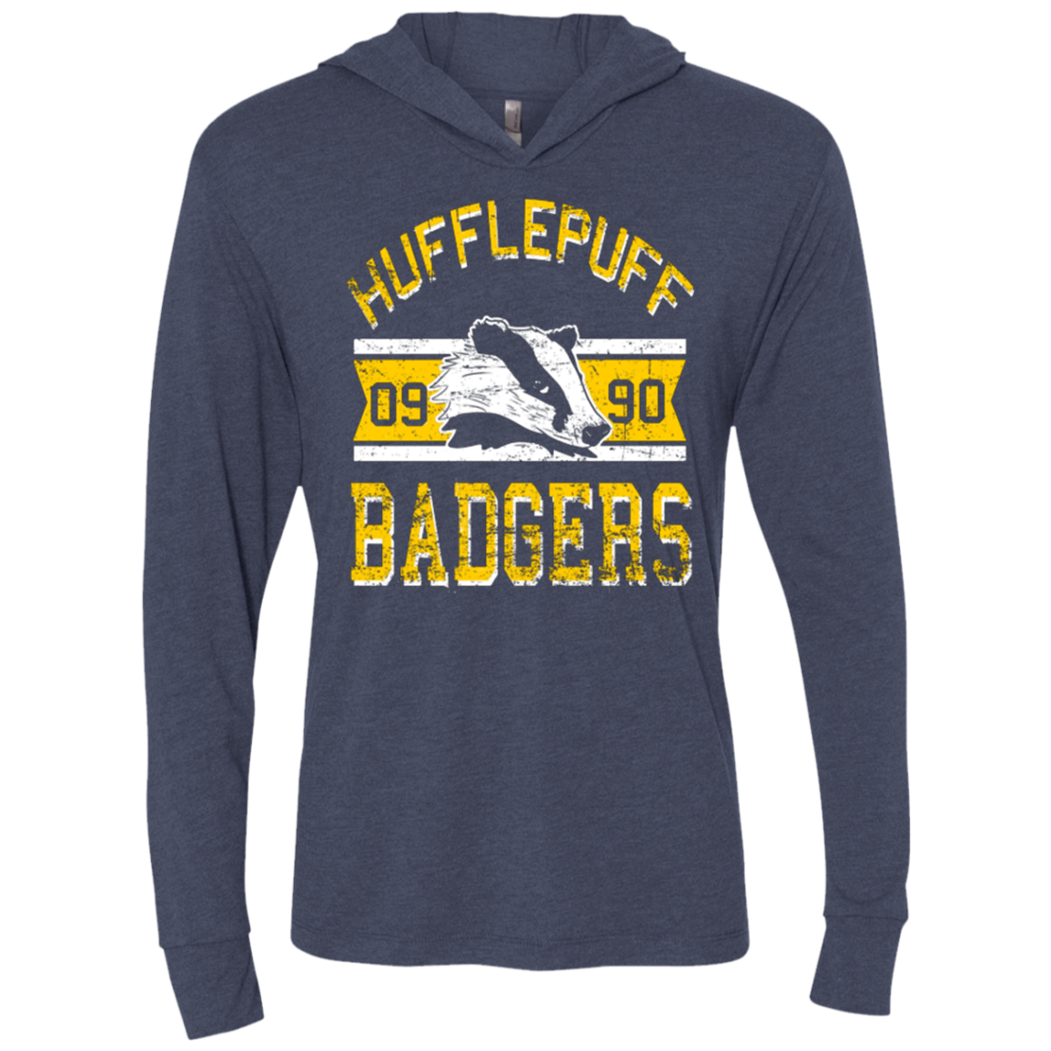 Badgers Triblend Long Sleeve Hoodie Tee