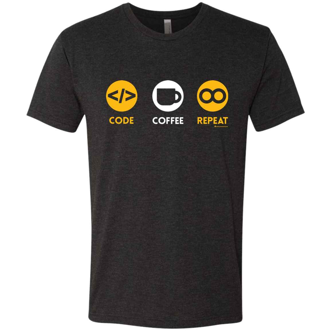 Code Coffee Repeat Men's Triblend T-Shirt