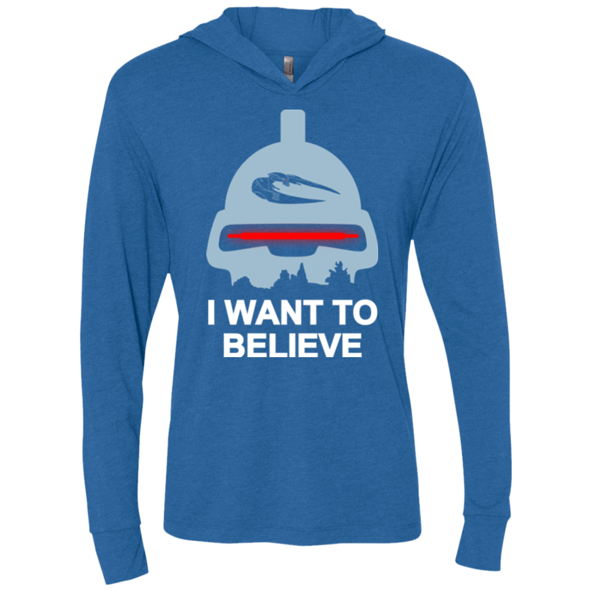 Believe in toasters Triblend Long Sleeve Hoodie Tee
