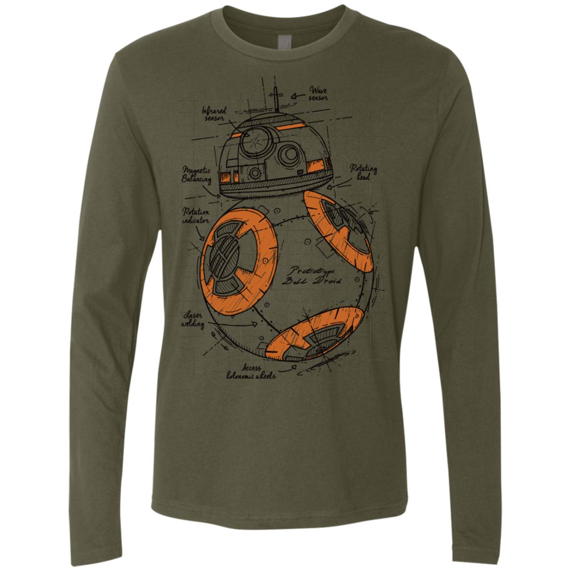 BB-8 Plan Men's Premium Long Sleeve